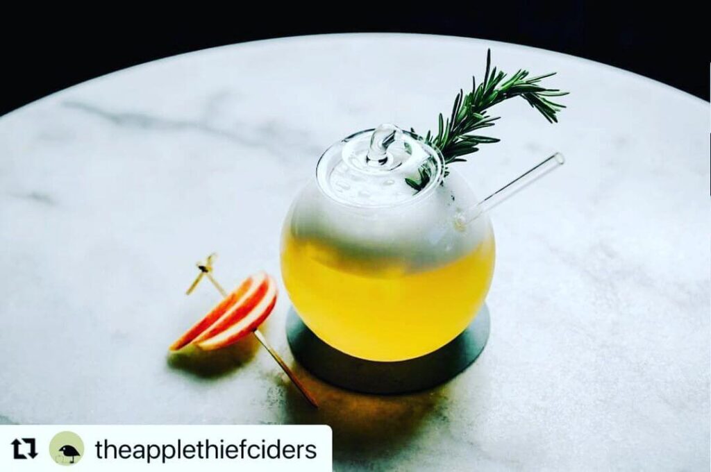 Handmade design cocktail glass new apple